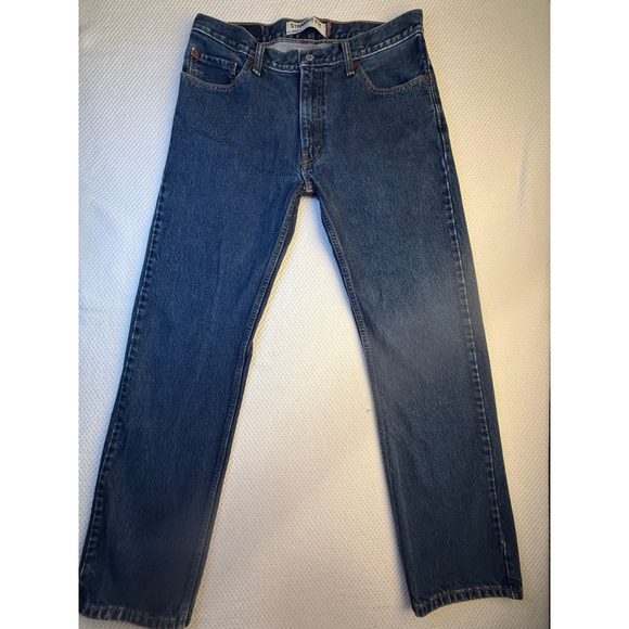 Men's Levi's Straight Fit Blue Jeans Waist 34 - Picture 1 of 6